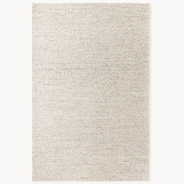 Westwing Collection Handgeweven laagpolig wollen vloerkleed Rumi Beige
