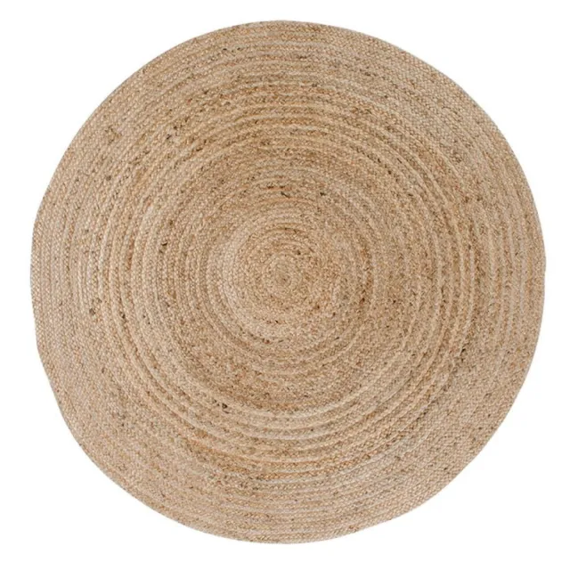 Nest of Nora Rond vloerkleed Auren - jute gevlochten ø90 cm - Natural Bruin