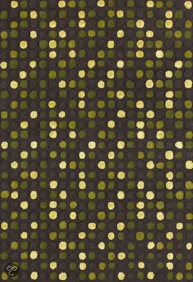 Ligne Pure Reflect Vloerkleed/tapijt - Multi Groen Bruin