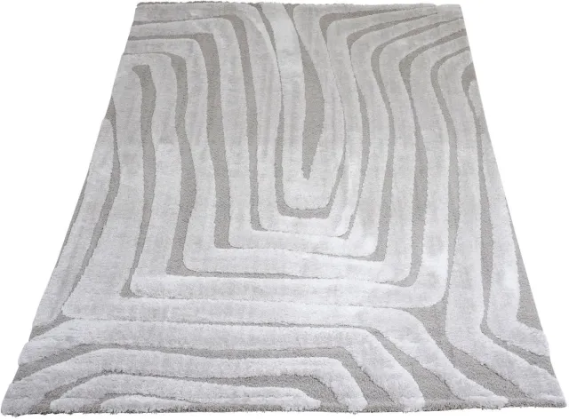 Veer Carpets Vloerkleed Lima Beige - Design Hoog-Laag Vloerkleed met Grafisch Lijnenpatroon in Scandinavische / Japandi Stijl, foto 2