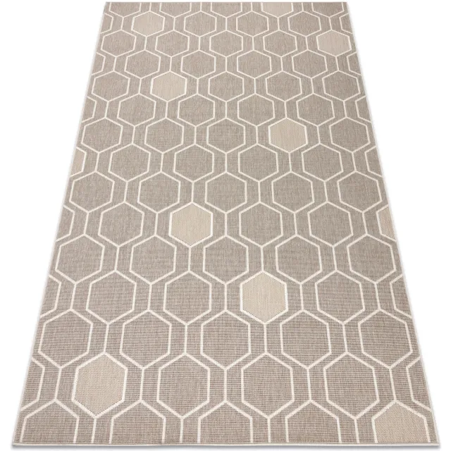 RUGSX Kleden Rugsx Tapijt SPRING 20404558 Zeshoek- beige kleuring