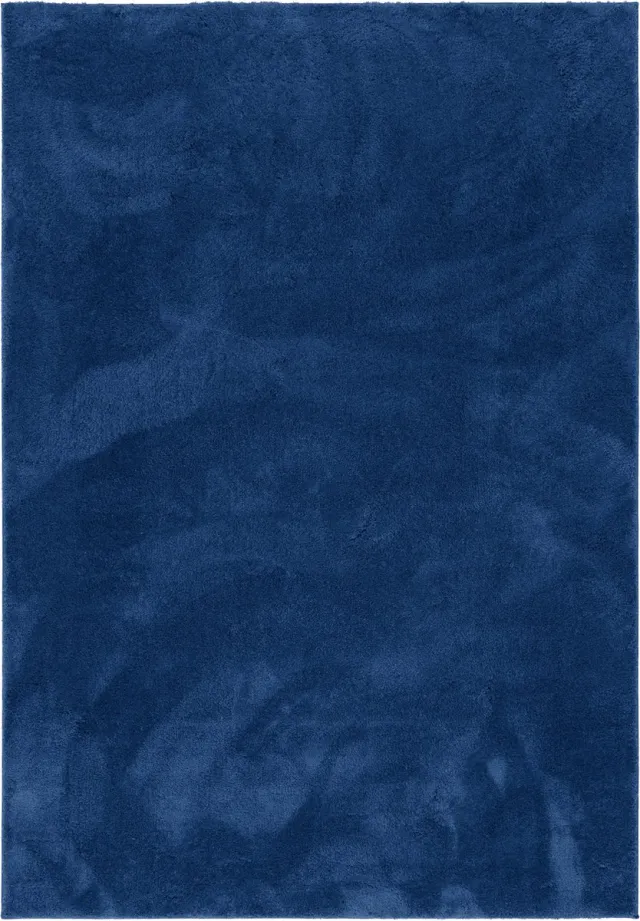 Pergamon Luxe Superzacht hoogpolig langpolig tapijt Zijdezacht Blauw