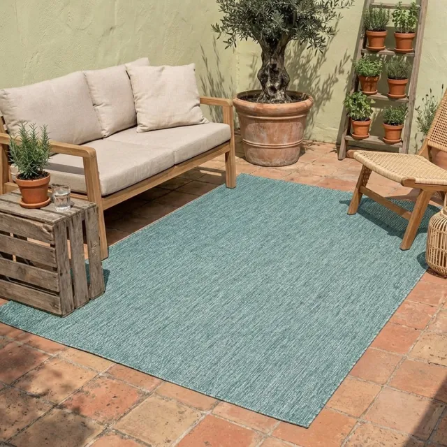 NATURL. Buitenkleed - Costa Turquoise | Zomerse budgettopper! - 200x290cm