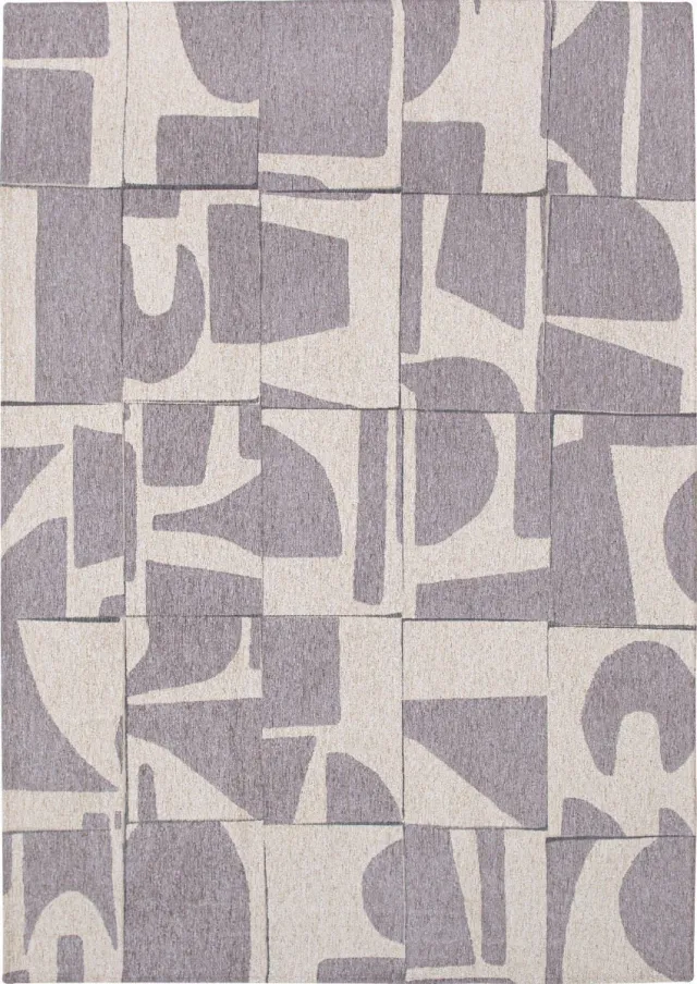 Louis de Poortere Vloerkleed Craft Papercut String Grijs