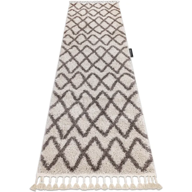 RUGSX Kleden Rugsx Tapijt, Vloerbekleding BERBER BENI crème - voor 70x300 cm Beige