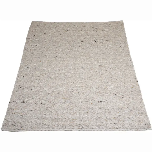 Veer Carpets Vloerkleed Steve Beige - Wollen Design Vloerkleed met Asymmetrisch Patroon in Scandinavische / Japandi Stijl, foto 2