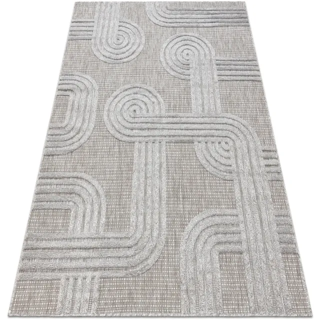 RUGSX Kleden Rugsx Tapijt SANTO SISAL 1001 geometrisch grijs 200x290 cm