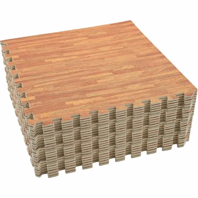 vidaXL Zwemgrondmat - 24 - st - Hout - 8,64 - ㎡ - EVA - Schuim