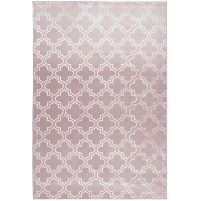 Dutch XXL Marokkaans Vloerkleed | Tapijt | Monroe | Geometrisch | Roze | 80x150 cm