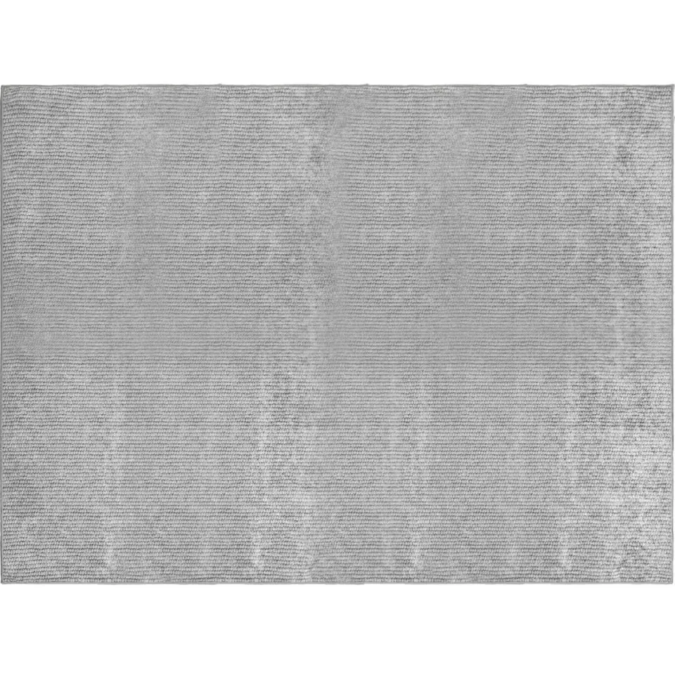 vidaXL Vloerkleed Grijs 300 x 400 cm 100% Polyester 3 mm Wasbaar